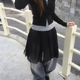 Poeve Chiffon Midi Skirt