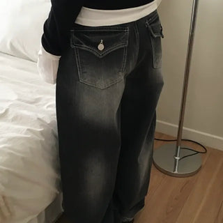 Heaven Back Pocket Wide Denim