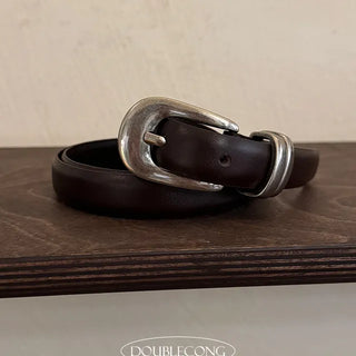 Two-Ring Leather Belt