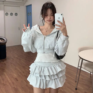 Diversion Crop Zip-up Hoodie