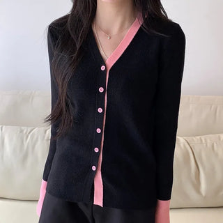 Belnu color-block cardigan