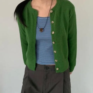 Fine Round Cardigan (2 colors)