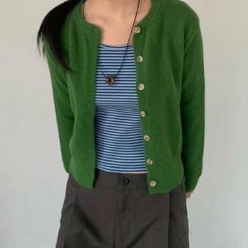 Fine Round Cardigan (2 colors)