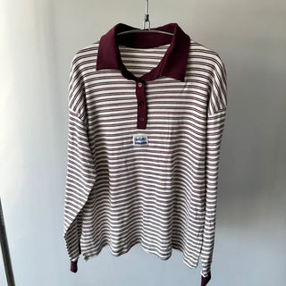 Pony Stripe Boxy Collar T-Shirt