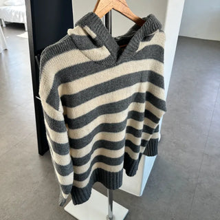 Big Striped Oversized Hoodie