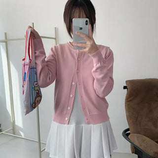 Soft Popo Plain Cardigan