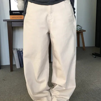 Spring Cotton Wide Pants