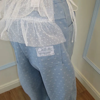 Milky Pearl Dot Wrap Layered Belt Sk