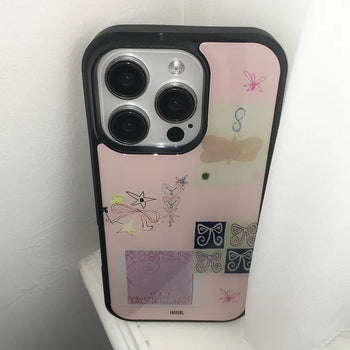 Muna Vintage Pink Epoxy iPhone Case