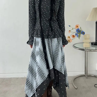 Star Pigment Tiered Layered Long Sleeve T-shirt