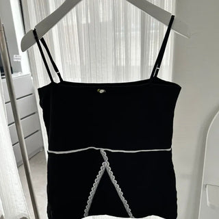 Flower Ribbon Sleeveless Bustier