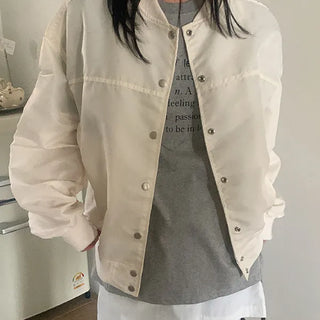 Custard Varsity Bomber Blouson