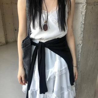 Strap Ruffle Dress