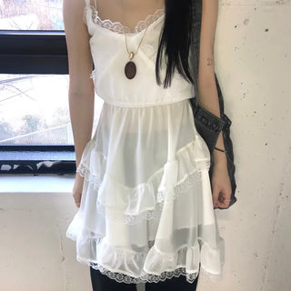Strap Ruffle Dress