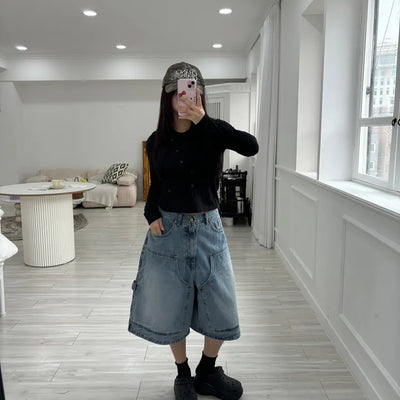 Carpenter Big Bermuda Denim Pants