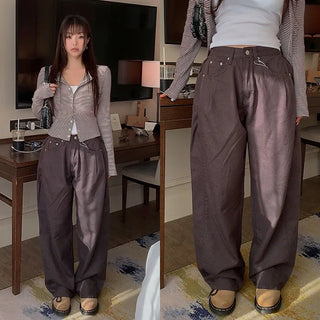 Ovir Pintuck High-Fit Wide Pants