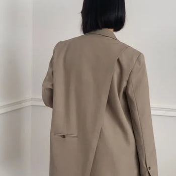 Back Slit Jacket Oversized Fit