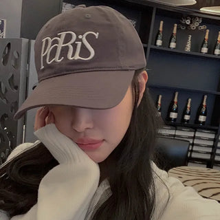 Paris Lettering Ball Cap