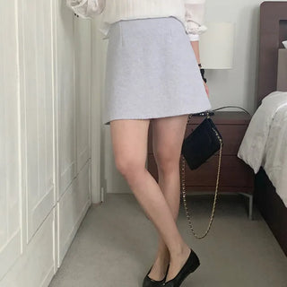 A-line Tweed Mini Skirt