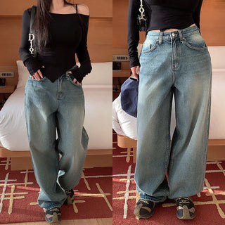 Everk Washed Semi-High Wide Pants