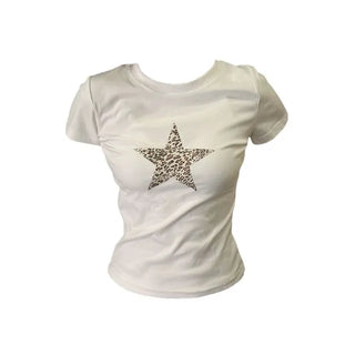 Leopard Lettering T-Shirt