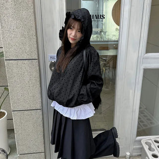 Dot Frill Windbreaker Jumper 1 color