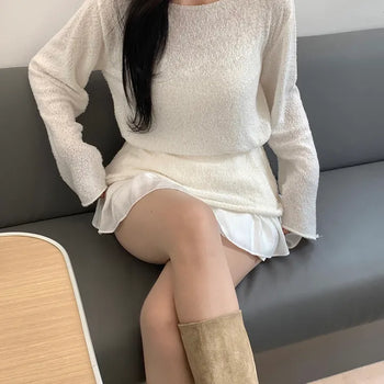Belt Set Boucle Spring Boucle Long Knit