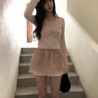 Blooming layered dress
