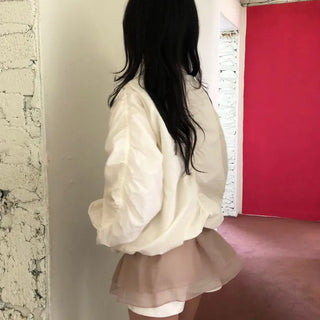 Shirred Windbreaker