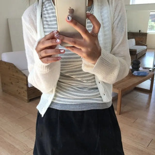 Way Layered Striped Sleeveless Top