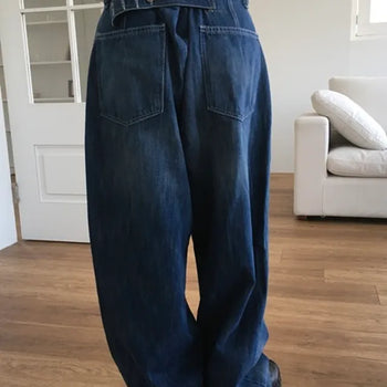 Tin Brush Buckle Wide Denim