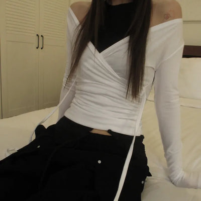 Layered Strap T-shirt (3 colors)