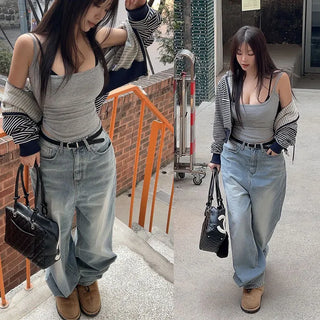 Ets semi-high wide pants