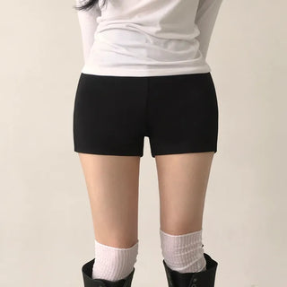 Custom fit without gaping, High-waisted Pintuck Stretch Shorts