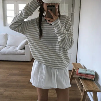 Eight Striped Fleece Knit
