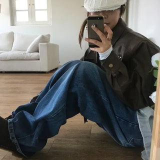 Seed Pintuck Wide Denim