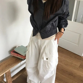 Shirred Blouson Jumper