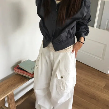 Shirred Blouson Jumper