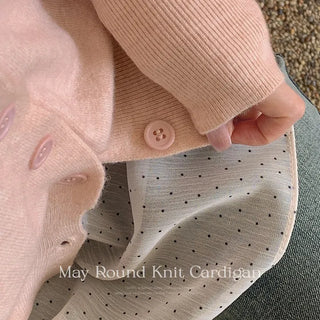 May Round Basic Fit Knit Cardigan