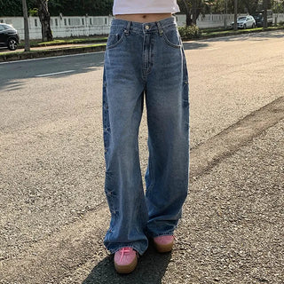 Heart Rivet Wide Denim