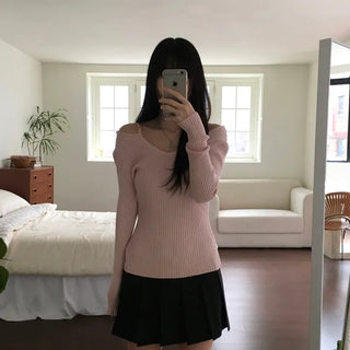 Lovin' Off-Shoulder Knit (2 colors)