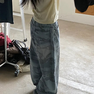 Tommy Camo Military Brush Balloon Fit Denim Pants