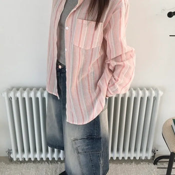 Lead Stripe Overshirt