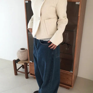 Coco Dark Blue Wide Denim