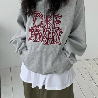 [UNISEX] Oversized Away Embroidered Hoodie (2 colors)