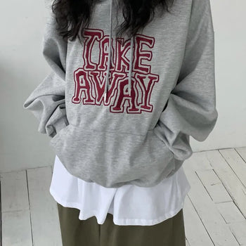 [UNISEX] Oversized Away Embroidered Hoodie (2 colors)