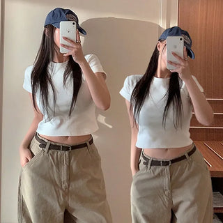 Lavin Folding Crop Round T-shirt
