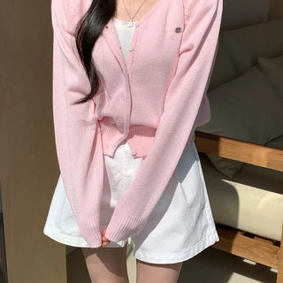Mellow Pendant Cardigan Outfit Set