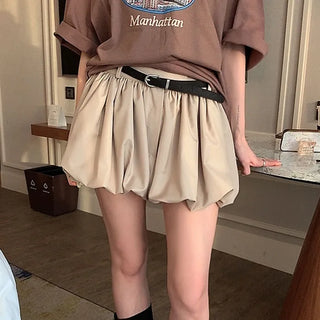Capper Balloon Skirt [3% Wool, Elastic Waist]