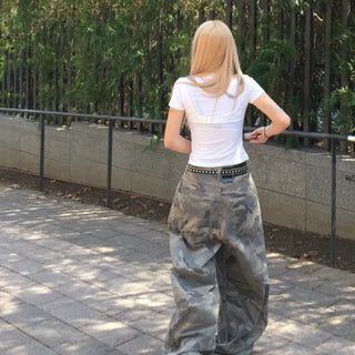 military mega wide pants